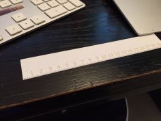 Laser Cut 200mm Ruler