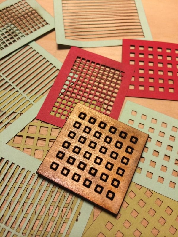 Laser Cut Parametric Grid and Slat Generator