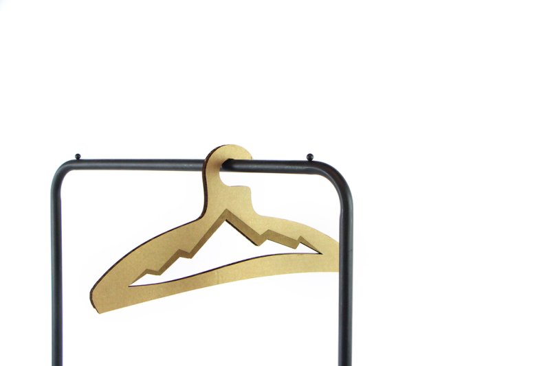 Laser Cut Mountain Clothes Hanger