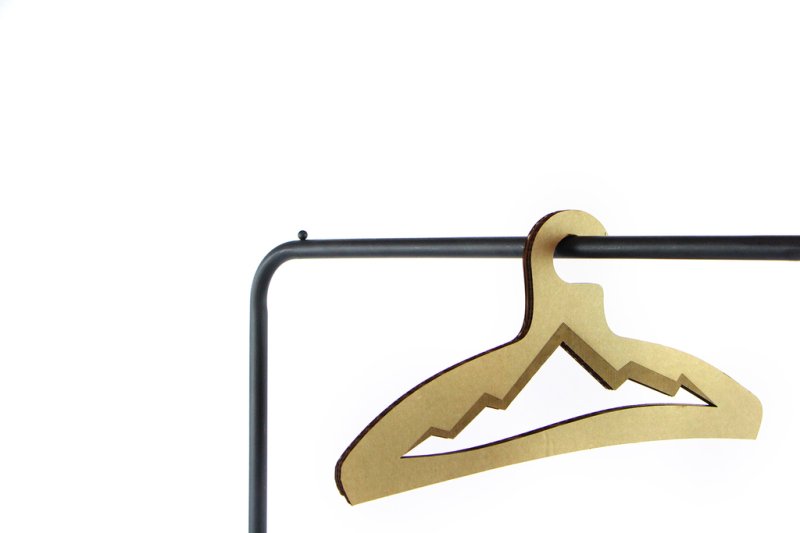 Laser Cut Mountain Clothes Hanger