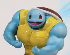 Ultra Swole Squirtle 3D Printer Model