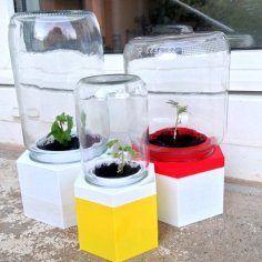 Upcycle Jar Greenhouse 3D Printer Model