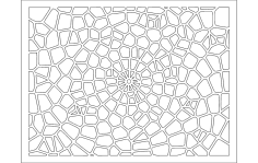Arquivo dxf padrão Voronoi 2