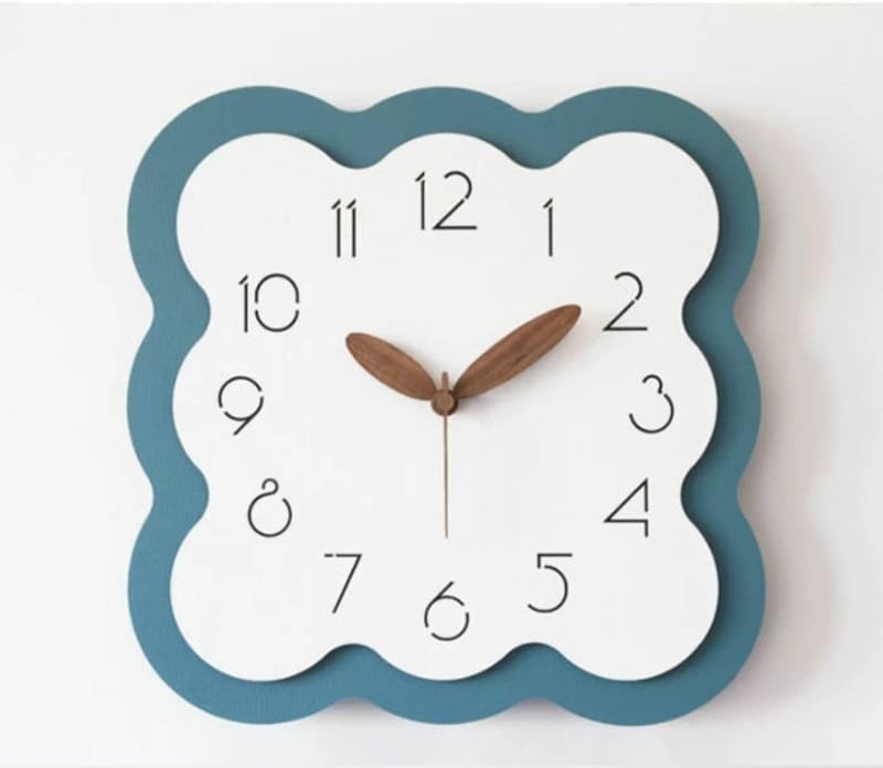 Laser Cut Stylish Wooden Wall Clock Modern Nordic Style Wall Clock
