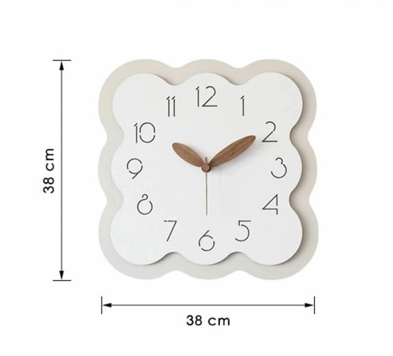 Laser Cut Stylish Wooden Wall Clock Modern Nordic Style Wall Clock