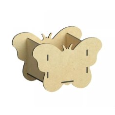 Laser Cut Butterfly Box Butterfly Shaped Candy Holder MDF Butterfly Centerpiece Cachepot