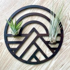 Laser Cut Air Plant Holder – Stylish Wooden Air Plant Wall Hanger