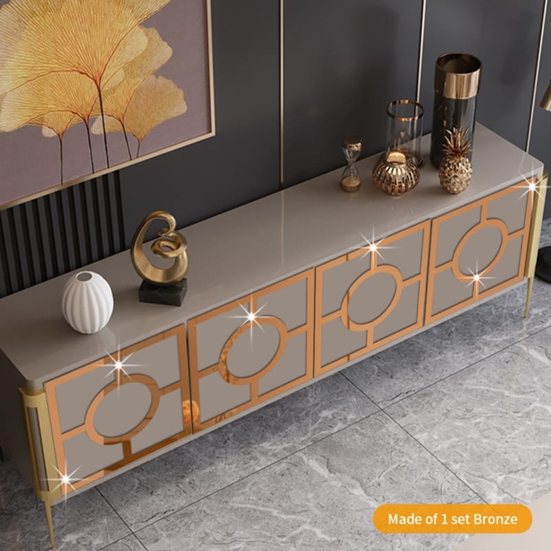 Laser Cut 3D Acrylic Mirror Room Background Wall Decor Sticker Cabinet Door Wallpaper