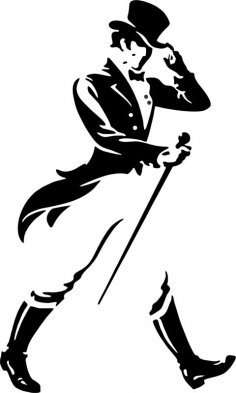 Johnnie Walker silhouette vecteur