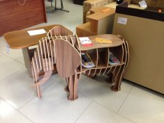 Elefant 3D-Bücherregal