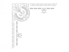 ecke-3 Corner Design dxf File