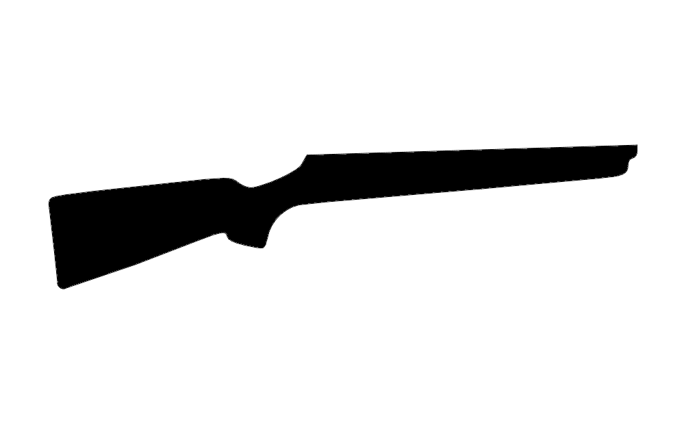 Файл силуэта винтовки в формате dxf