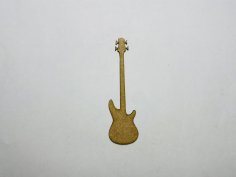 Laser Cut Bass Guitar Wood Shape Bass Guitar Wood Cutout Free Vector
