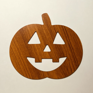 Laser Cut Halloween Wooden Pumpkin Cutout Free Vector
