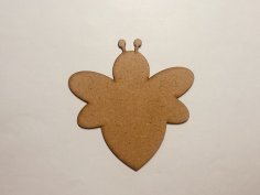 Laser Cut Wood Bumble Bee Craft Shape Cutout Free Vector