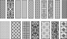 Paneles decorativos de patrones sin fisuras