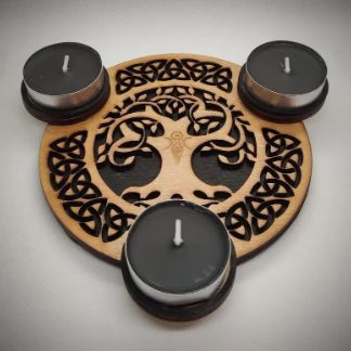 Laser Cut Celtic Tree Of Life Candle Holder Free Vector