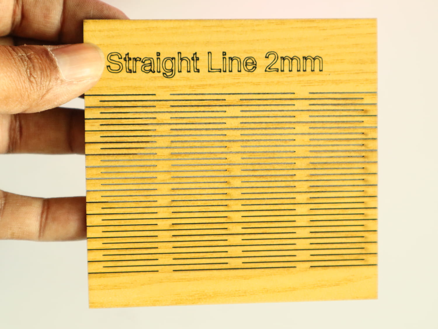 Laser Cut Living Hinge Pattern Straight Line 2mm Free Vector