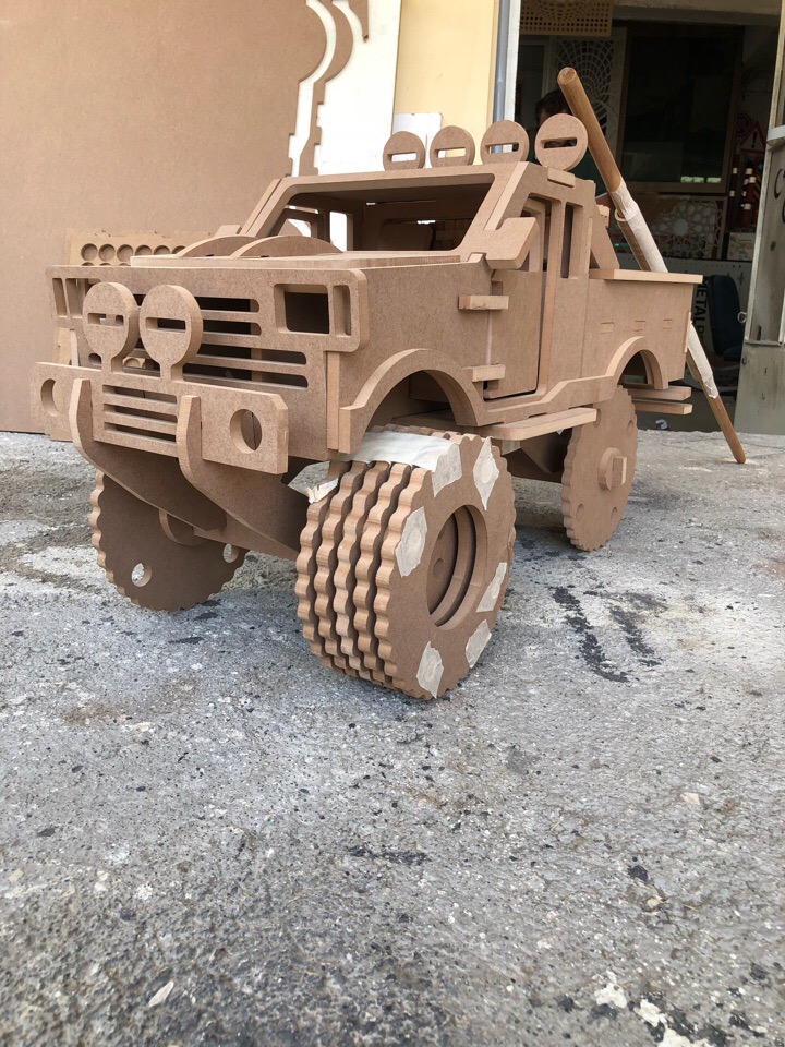 Laser Cut Monster Truck Toy DXF File