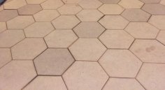 Laser Cut Wooden Honeycomb Floor Free Vector