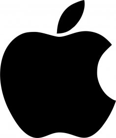 logotipo vectorial de manzana
