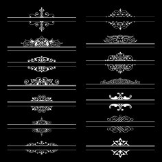 Large Collection Of Ornate Headpieces Free Vector