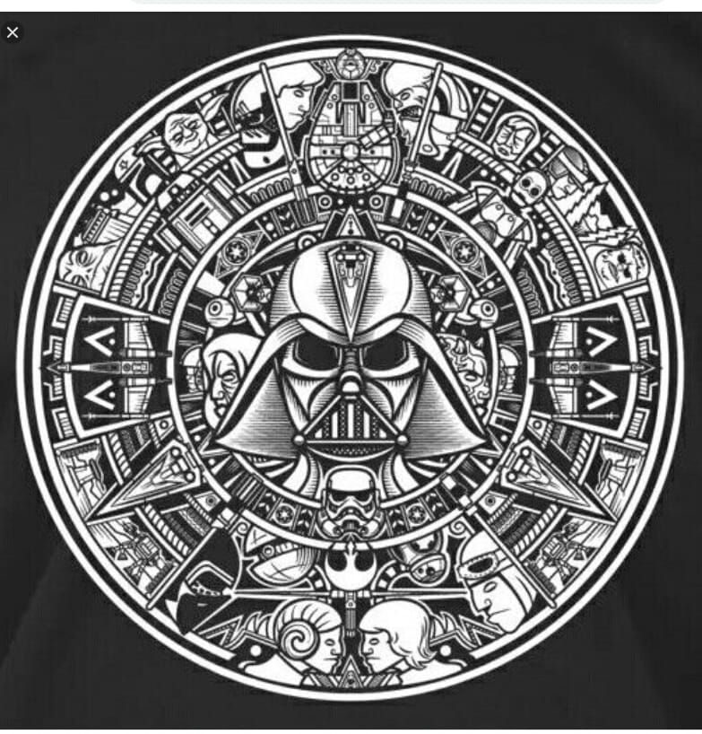 Download Star Wars Aztec Calendar DXF File Free Download - 3axis.co