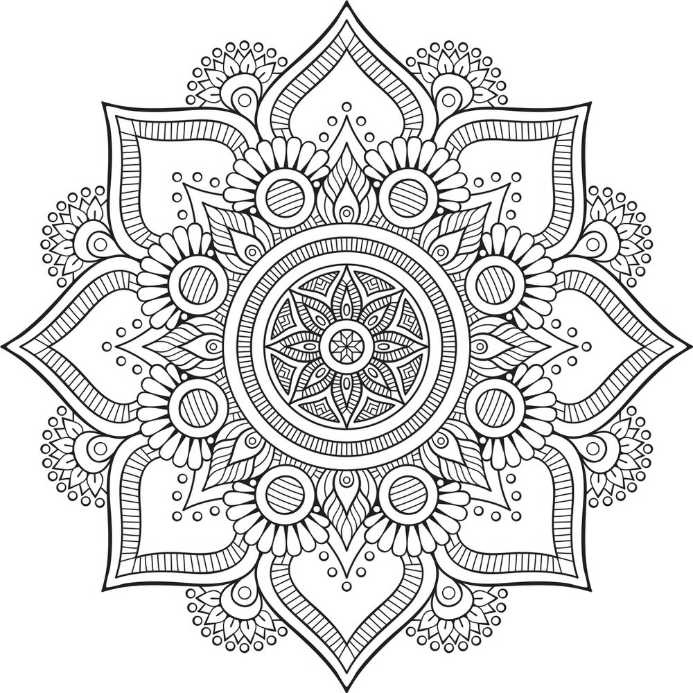 Mandala-Blumenmuster