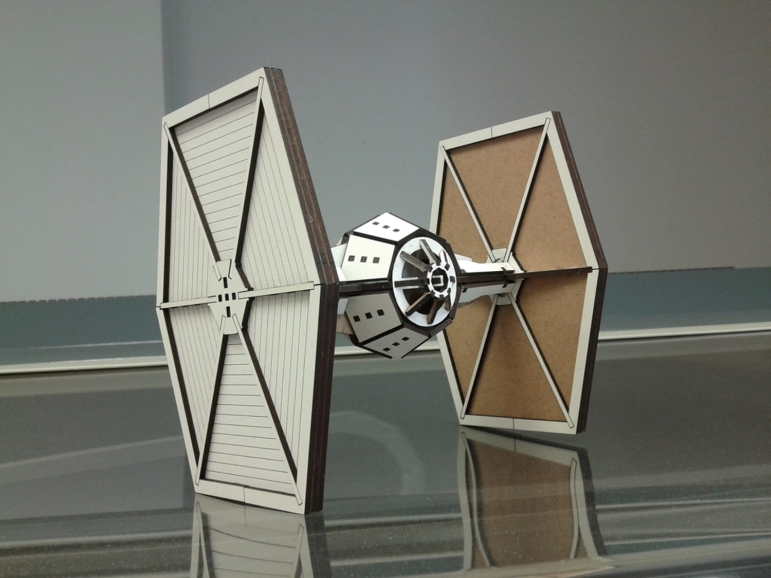 Laser Cut Star Wars TIE Fighter SVG File Free Download - 3axis.co