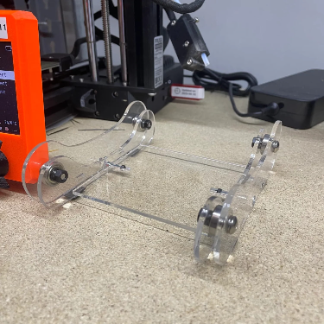Laser Cut 3D Printer Filament Spool Holder SVG File