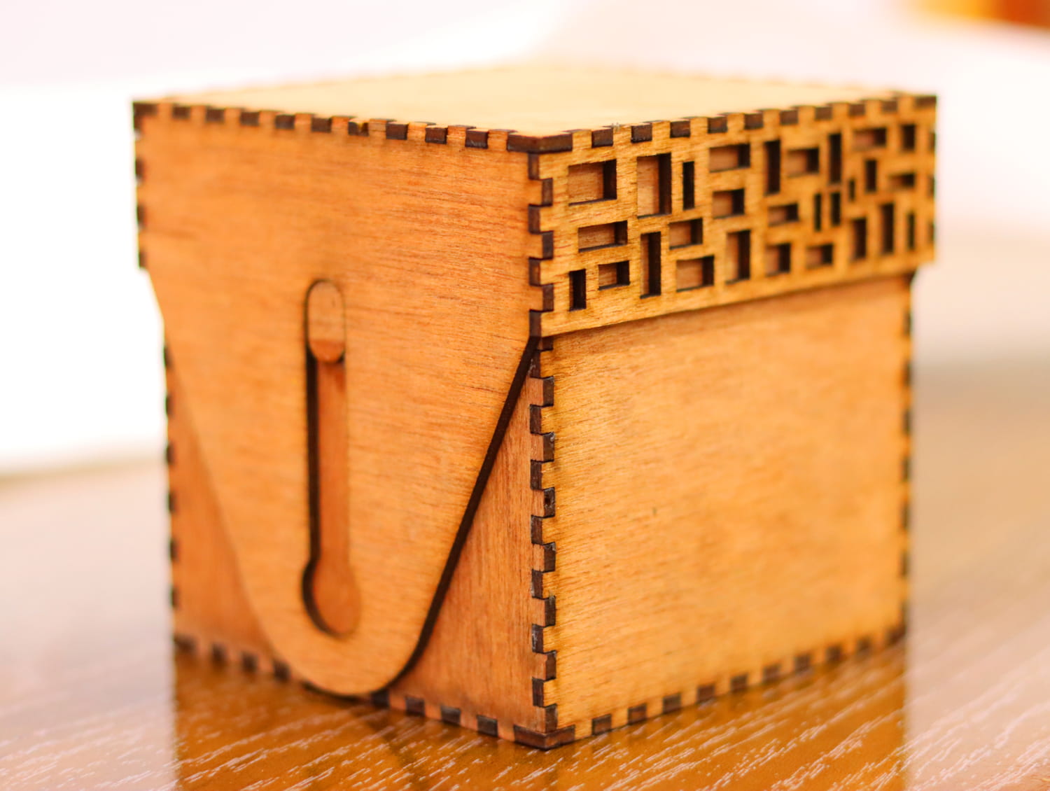 Laser Cut Wood Gift Box 3mm Free Vector