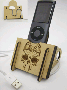 Laserowo wycinana stacja dokująca do iPoda