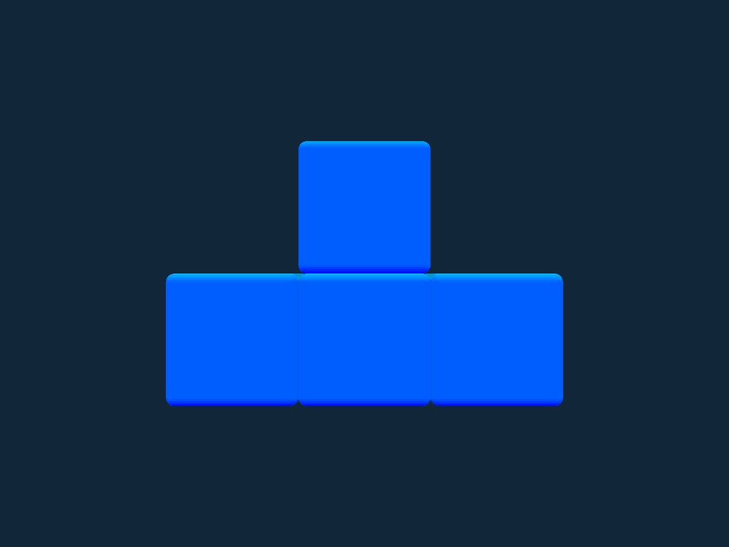 Tetris bloc T fichier stl