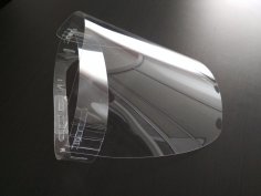 Лазерная резка Коронавирусная защитная маска для лица ПЭТ-лист 0,5 мм