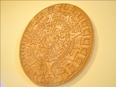 Камень ацтекского календаря в формате dxf