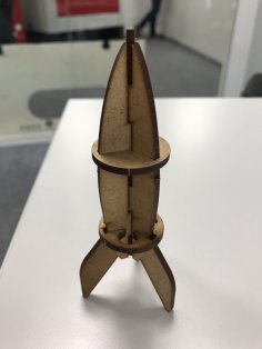 Laser Cut Rocket Template Free Vector