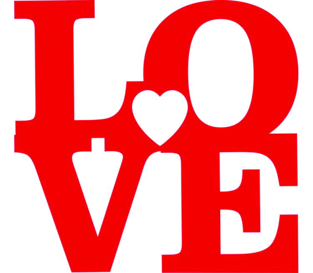 Laserowo wycinane litery miłosne Znak serca Walentynki Decor