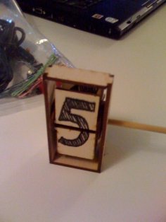 Laser Cut Split-Flap Display