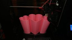 3 Heart Vase 3D Printer Model