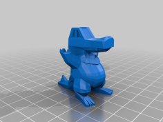 Totodile 3D Printer Model