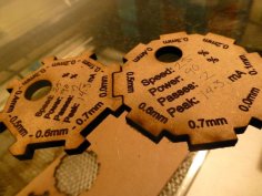 Laser Cut Parallel Friction Fit Gauges