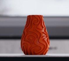 Swirl Pattern Vase 3D Printer Model