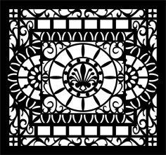 Decorative Partition Wall Pattern Free Vector