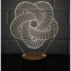 3D Торическая спиральная лампа