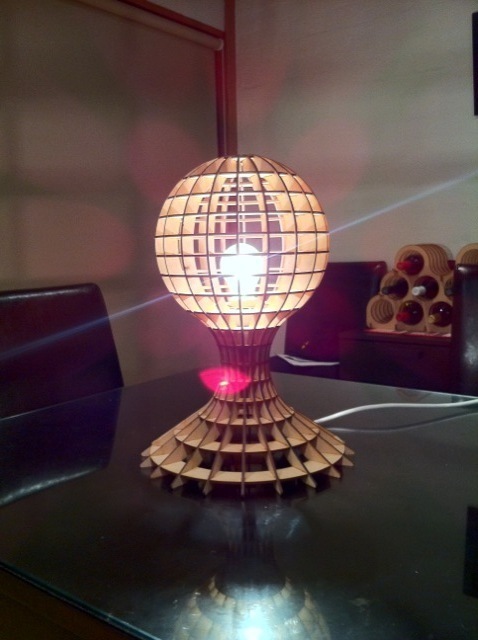 Лампа с файлом dxf глобуса