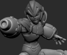 Megaman X Posed Figurine 3D Printer Model