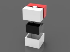 Caja Pokeball HD Modular 3D Printer Model