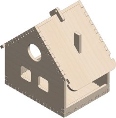 Laser Cut Bird Feeder And House.