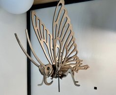 Laser Cut 3D Puzzle Butterfly For CNC Or Laser