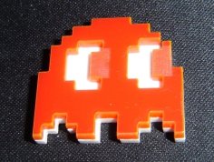 Laser Cut Blinky (pac-man Ghost) Magnet – Laserable